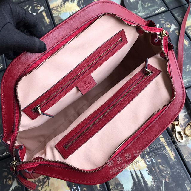 Gucci包 古馳女包 516459紅皮 Gucci新款手提包  gudj1083